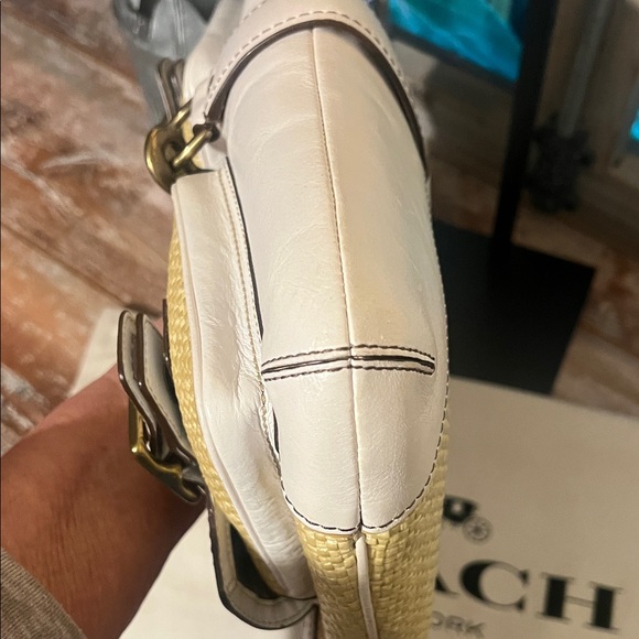 Coach Legacy Raffia Satchel - Picture 8 of 10